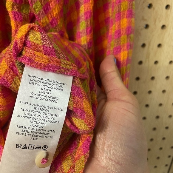 - Pilcro By Anthropologie Plaid Button Down Shirt - Picture 5 of 6